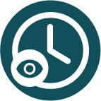 Clock with eye - View transactions in real time with Volopa